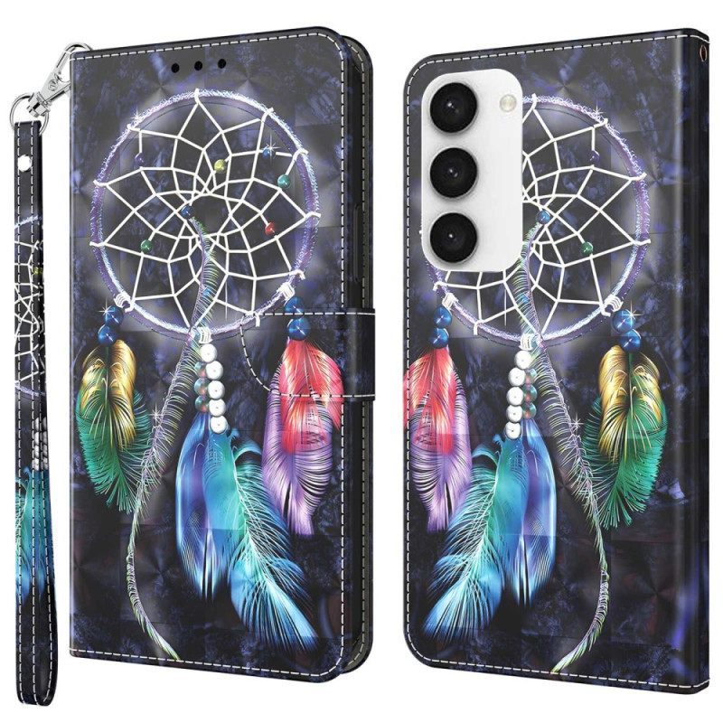 δερματινη θηκη Samsung Galaxy S23 5G με κορδονι Strap Dream Catcher