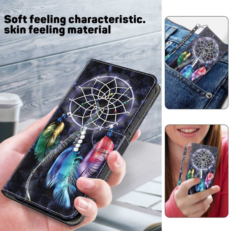 δερματινη θηκη Samsung Galaxy S23 5G με κορδονι Strap Dream Catcher