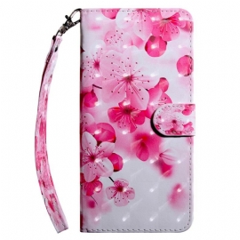 δερματινη θηκη Samsung Galaxy S23 5G με κορδονι Strappy Floral