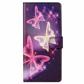 δερματινη θηκη Samsung Galaxy S23 5G Όμορφες Πεταλούδες