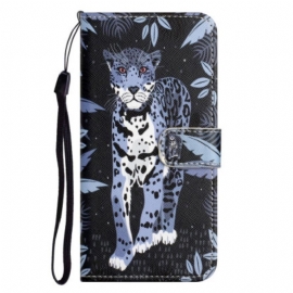 Κάλυμμα Samsung Galaxy S23 5G με κορδονι Strappy Leopard