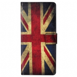 Θήκη Flip Samsung Galaxy S23 5G Εκλεκτής Ποιότητας Αγγλική Σημαία