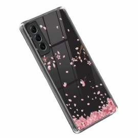 θηκη κινητου Samsung Galaxy S23 5G Άνευ Ραφής Ροζ Λουλούδια