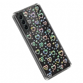 θηκη κινητου Samsung Galaxy S23 5G Διάφανα Αστέρια / Καρδιές