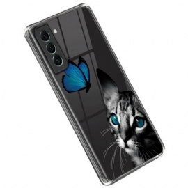 Θήκη Samsung Galaxy S23 5G Γάτα Και Πεταλούδα