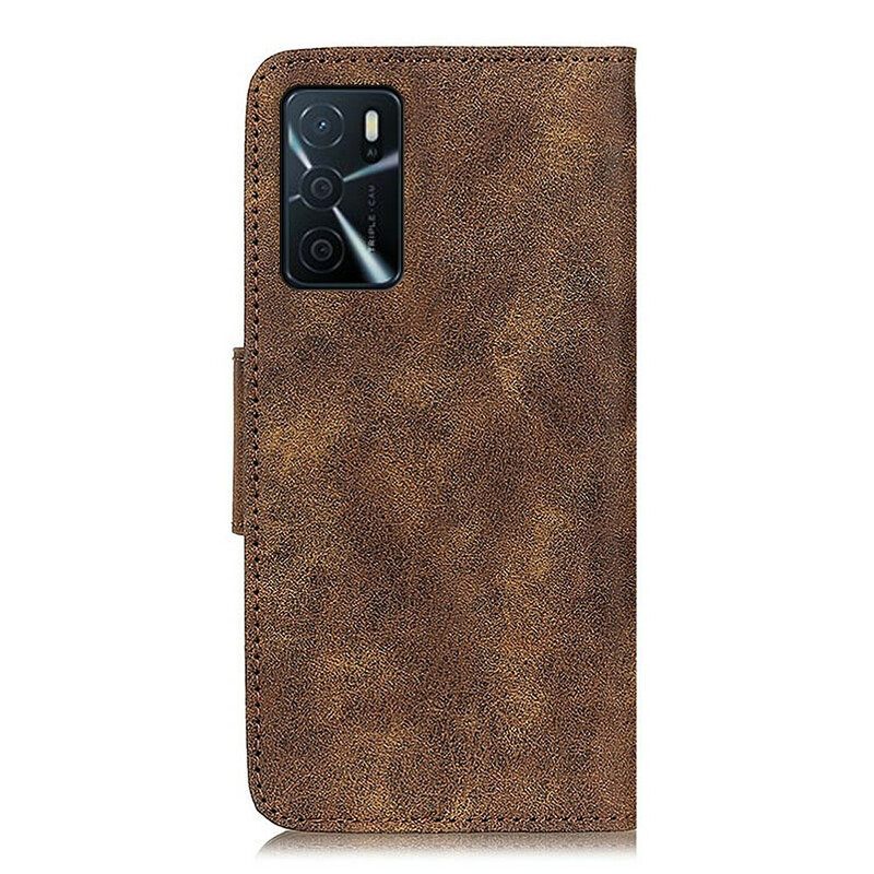 Κάλυμμα Oppo A16 / A16s Vintage Split Leather