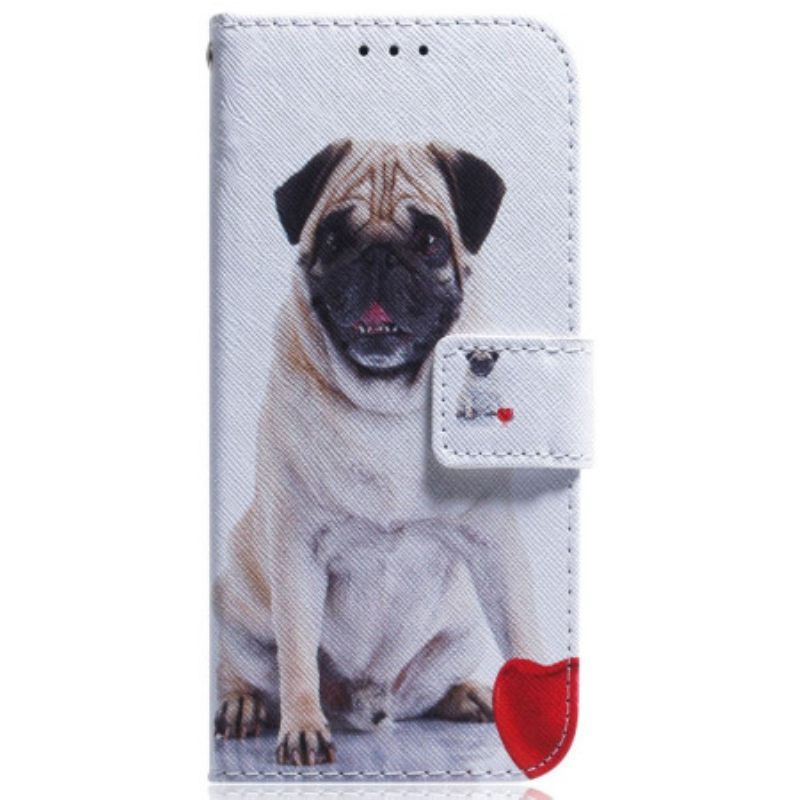 δερματινη θηκη Samsung Galaxy S23 Ultra 5G Pug Dog