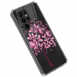 θηκη κινητου Samsung Galaxy S23 Ultra 5G Ροζ Δέντρο