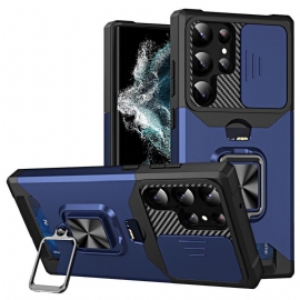 Θήκη Samsung Galaxy S23 Ultra 5G Θήκη Και Βάση Κάρτας Προστασίας Φακού