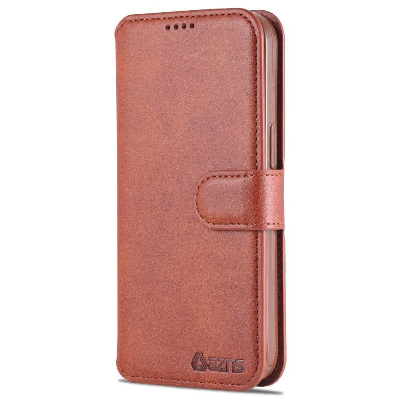 Κάλυμμα iPhone 14 Pro Max Azns Faux Leather
