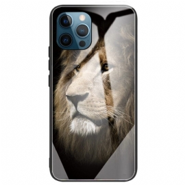 Θήκη iPhone 14 Pro Max Tempered Glass Lion