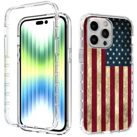 θηκη κινητου iPhone 14 Pro Max Βελτιωμένη Αμερικανική Σημαία