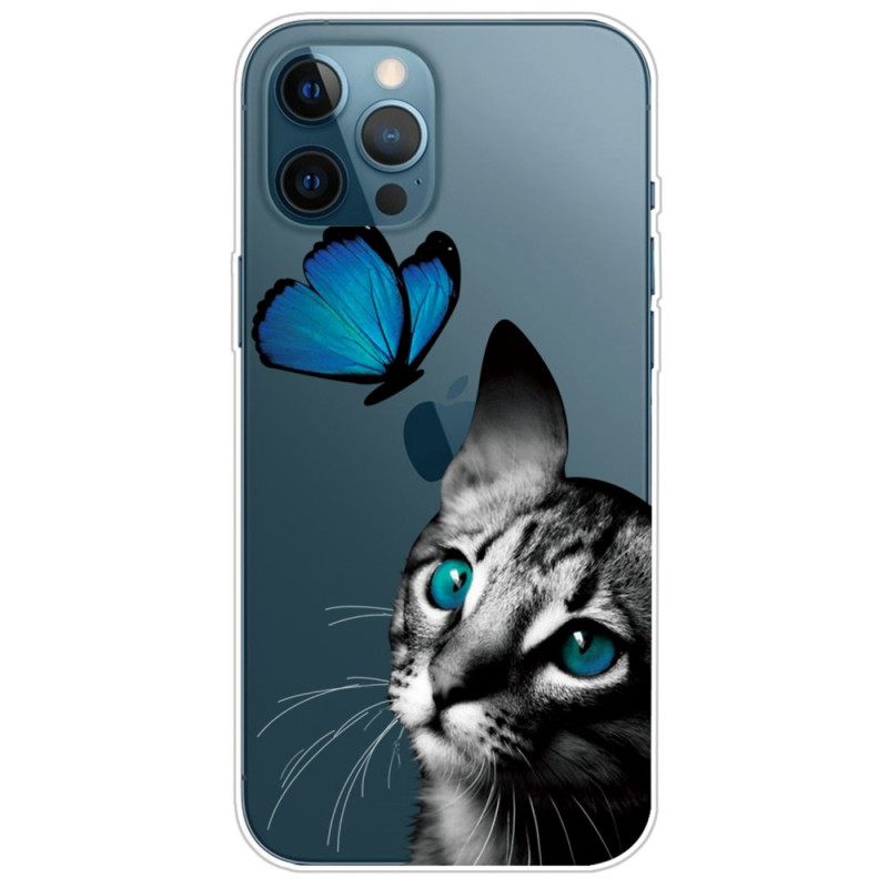 θηκη κινητου iPhone 14 Pro Max Γάτα Και Πεταλούδα