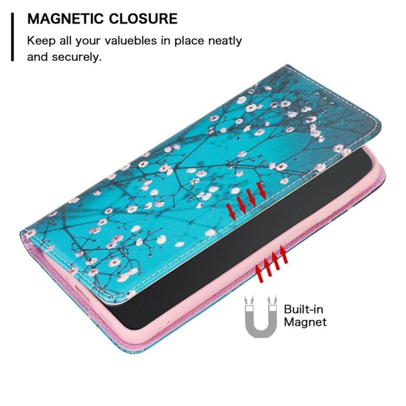 θηκη κινητου iPhone 14 Pro Max Θήκη Flip Floralies