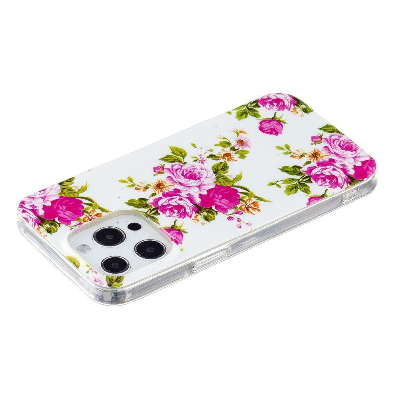 Θήκη iPhone 15 Pro Φθορίζοντα Λουλούδια