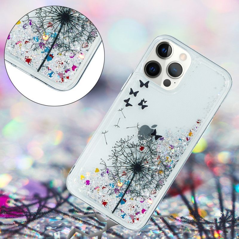 Θήκη iPhone 15 Pro Πικραλίδα Glitter