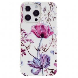 θηκη κινητου iPhone 15 Pro Floral Marble