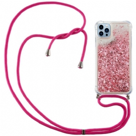θηκη κινητου iPhone 15 Pro με κορδονι Κορδόνι Με Παγιέτες