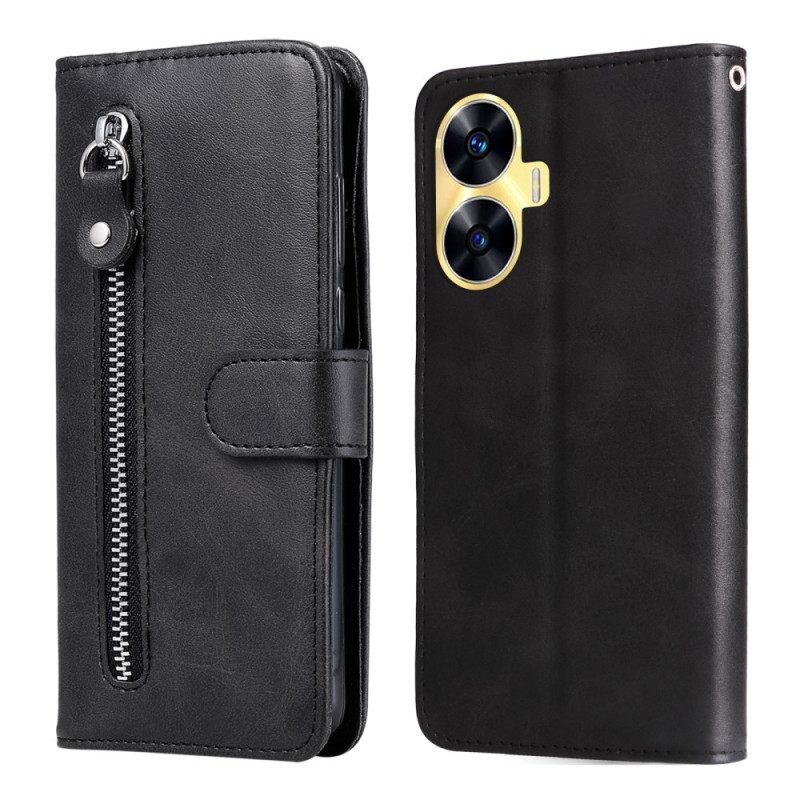 Δερματινη Θηκη Realme C55 Πορτοφόλι Με Κέρματα Μπροστά Σιλικόνης