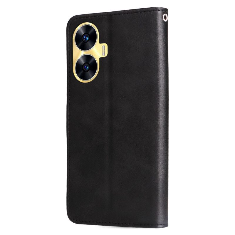 Δερματινη Θηκη Realme C55 Πορτοφόλι Με Κέρματα Μπροστά Σιλικόνης