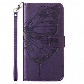 Δερματινη Θηκη Realme C55 Πορτοφόλι Με Λουλούδι Και Σχέδιο Πεταλούδας