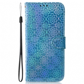 Δερματινη Θηκη Realme C55 Πορτοφόλι Με Λουράκι Disco Σιλικόνης