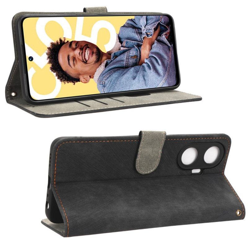 Δερματινη Θηκη Realme C55 Πορτοφόλι Με Λουράκι Rfid