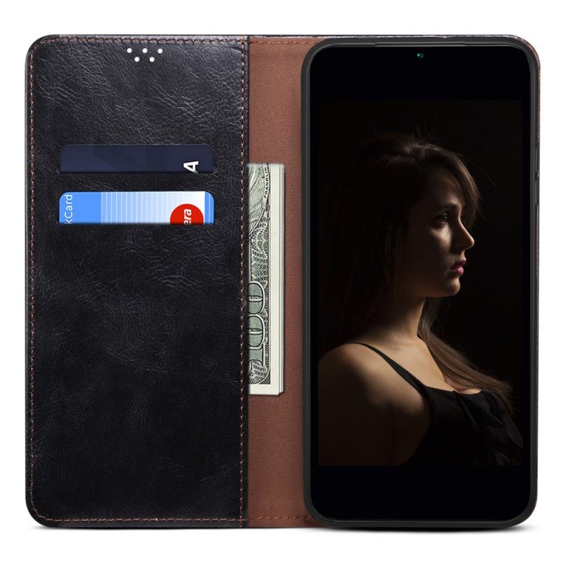 Δερματινη Θηκη Realme C55 Θήκες Κινητών Κερωμένο Δέρμα Με Τεχνητό Δέρμα