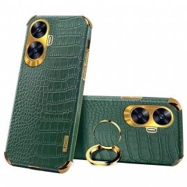 Κάλυμμα Realme C55 Θήκες Κινητών Υφή Κροκόδειλου Με Βάση Δαχτυλιδιών