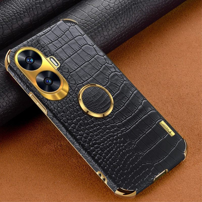 Κάλυμμα Realme C55 Θήκες Κινητών Υφή Κροκόδειλου Με Βάση Δαχτυλιδιών
