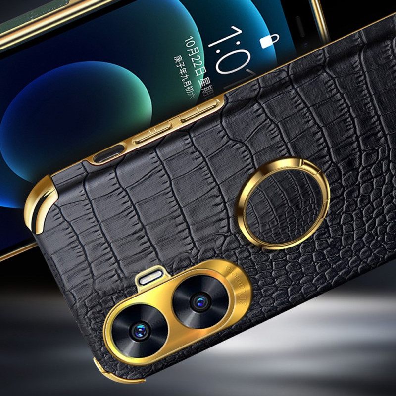 Κάλυμμα Realme C55 Θήκες Κινητών Υφή Κροκόδειλου Με Βάση Δαχτυλιδιών