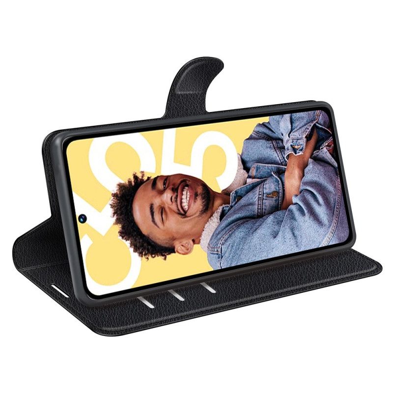 Θηκη Κινητου Realme C55 Κλασικό Δέρμα Από Λίτσι (faux Δέρμα)