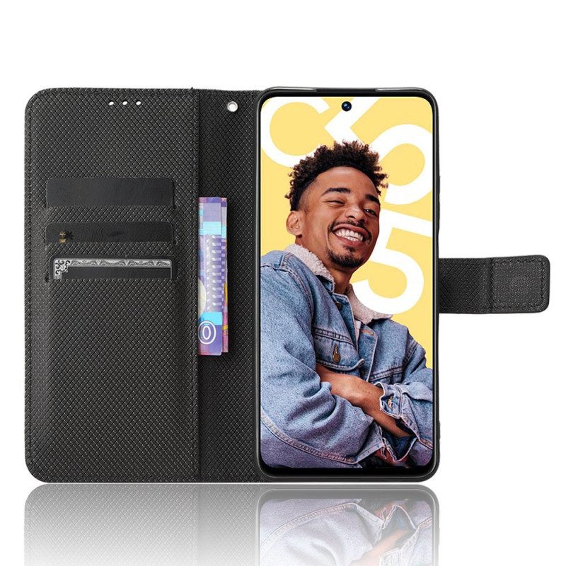 Θηκη Κινητου Realme C55 Θήκες Κινητών Πορτοφόλι Με Λουράκι Με Σχέδιο Και Υφή