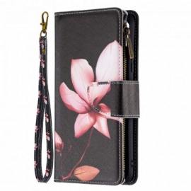 Κάλυμμα Realme C11 Τσέπη Με Φερμουάρ Λουλουδιών
