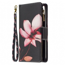 Κάλυμμα Realme C11 Τσέπη Με Φερμουάρ Λουλουδιών