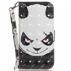 Κάλυμμα Xiaomi Redmi 10C με κορδονι Angry Panda Με Λουράκι