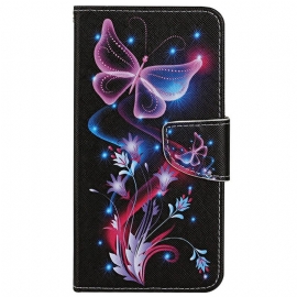 Κάλυμμα Xiaomi Redmi 10C με κορδονι Strappy Butterfly Dance