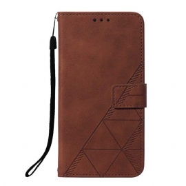 Κάλυμμα Xiaomi Redmi 10C με κορδονι Strappy Triangles