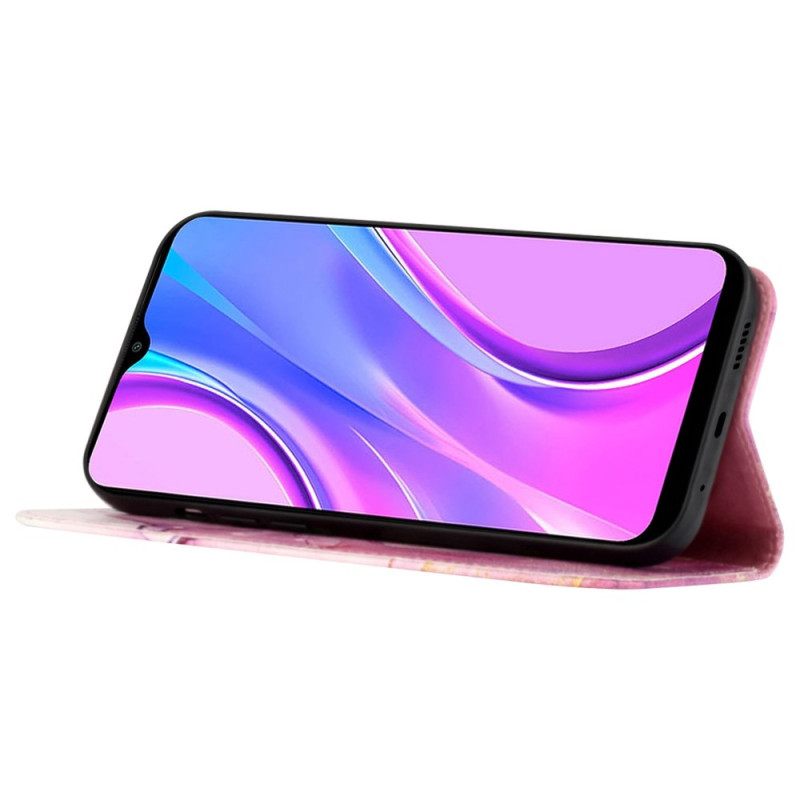 Κάλυμμα Xiaomi Redmi 10C με κορδονι Strip Marble