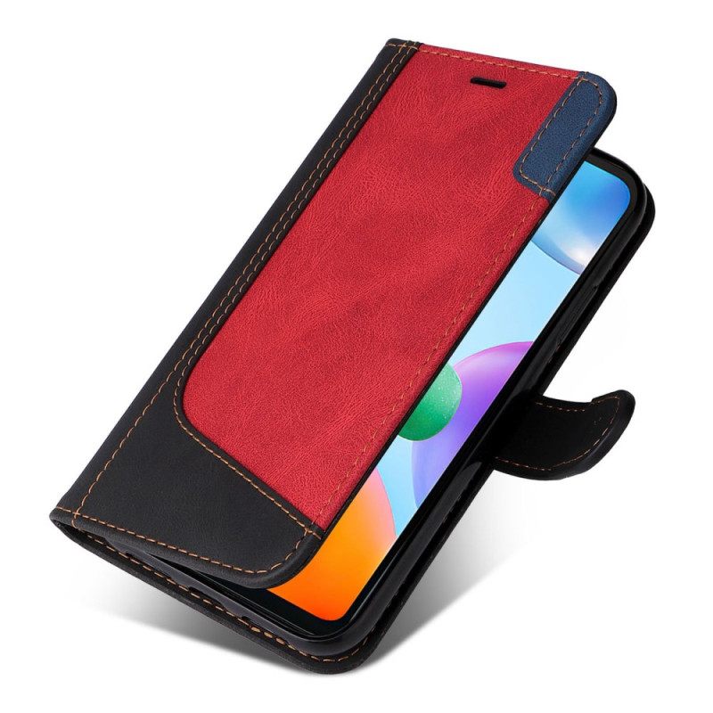 Κάλυμμα Xiaomi Redmi 10C με κορδονι Τρίχρωμο Με Λουράκι