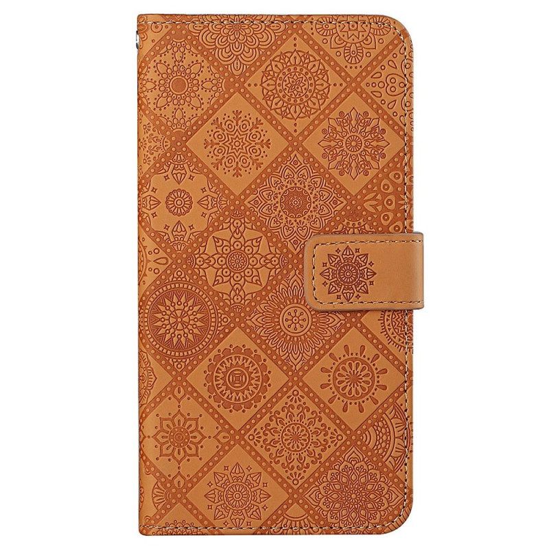 Θήκη Flip Xiaomi Redmi 10C Μοτίβο Ταπισερί