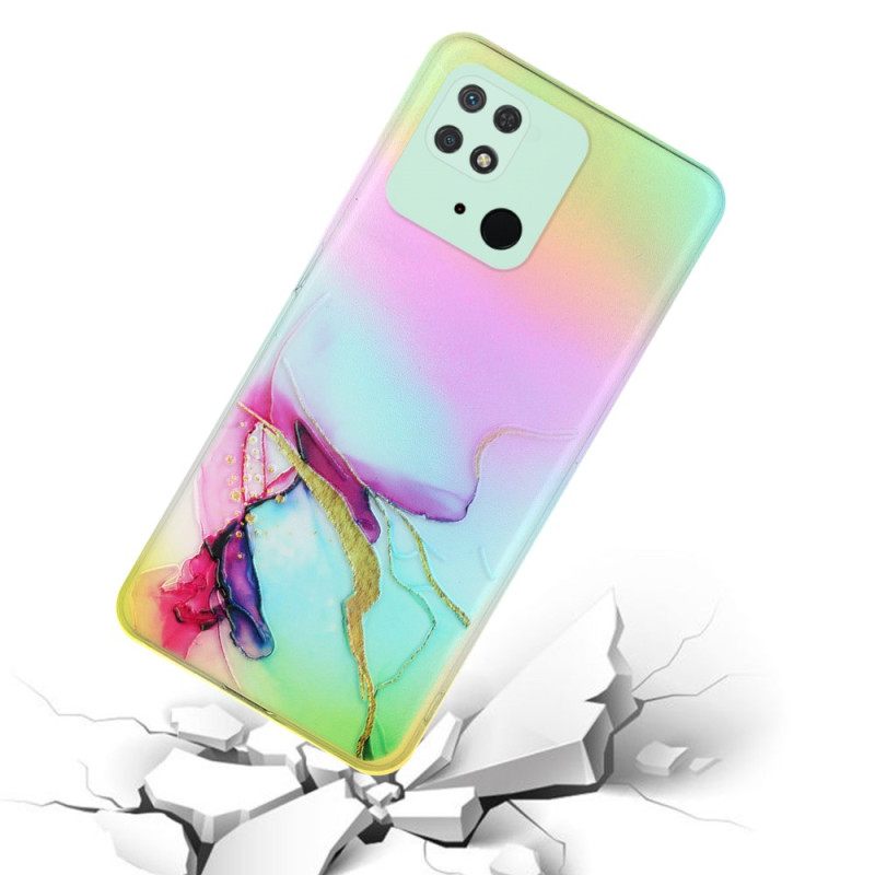 Θήκη Xiaomi Redmi 10C Laser Effect Marble Art