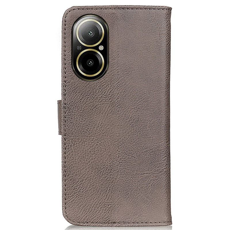 Δερματινη Θηκη Realme C67 Vintage Khazneh Σιλικόνης
