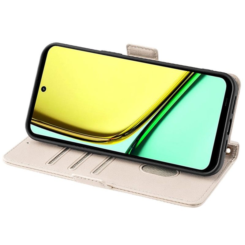 Δερματινη Θηκη Realme C67 Χρυσή Αλυσίδα