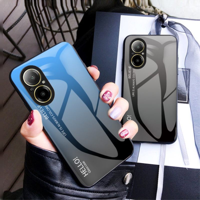 Κάλυμμα Realme C67 Γυαλί Hello Από Σκληρυμένο Γυαλί Σιλικόνης