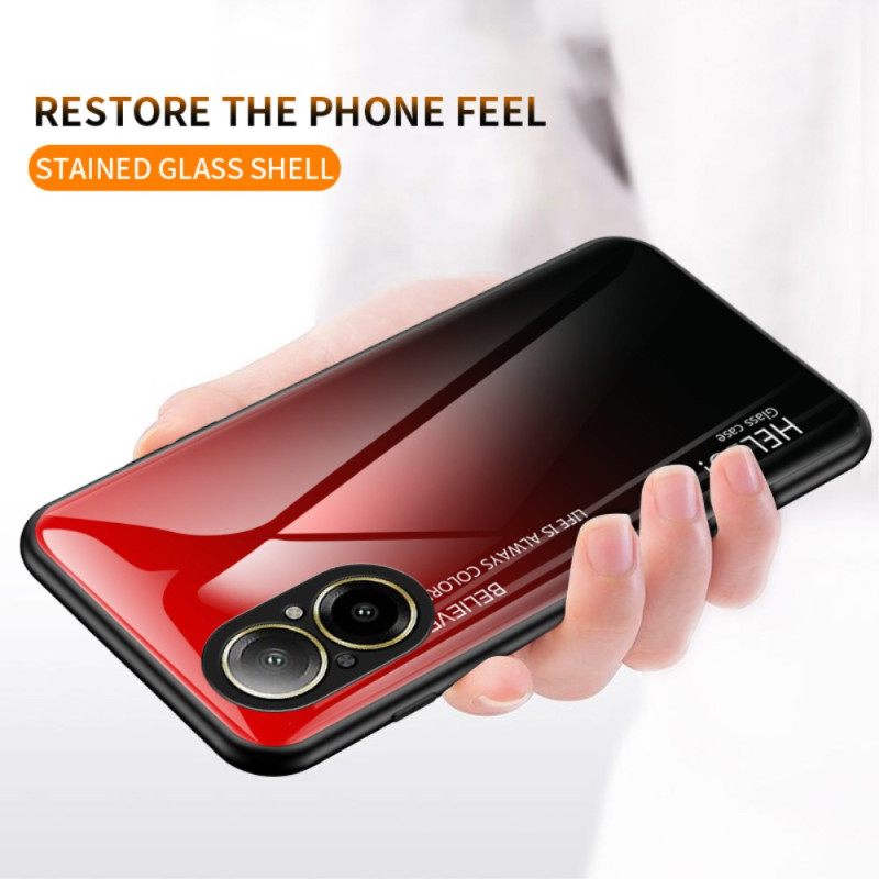Κάλυμμα Realme C67 Γυαλί Hello Από Σκληρυμένο Γυαλί Σιλικόνης