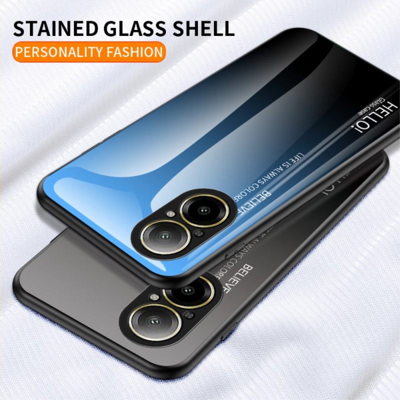 Κάλυμμα Realme C67 Γυαλί Hello Από Σκληρυμένο Γυαλί Σιλικόνης