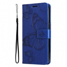 Δερματινη Θηκη Realme C53 Γιγάντιες Πεταλούδες Με Λουρί