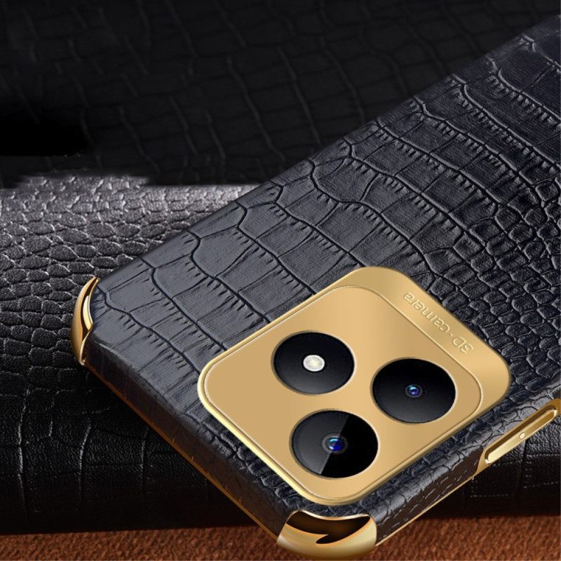 Κάλυμμα Realme C53 Βάση Δαχτυλιδιού Με Υφή Κροκόδειλου