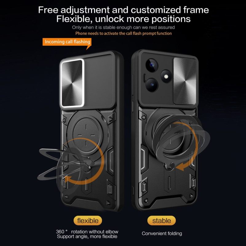 Κάλυμμα Realme C53 Περιστρεφόμενη Βάση Και Προστασία Κάμερας